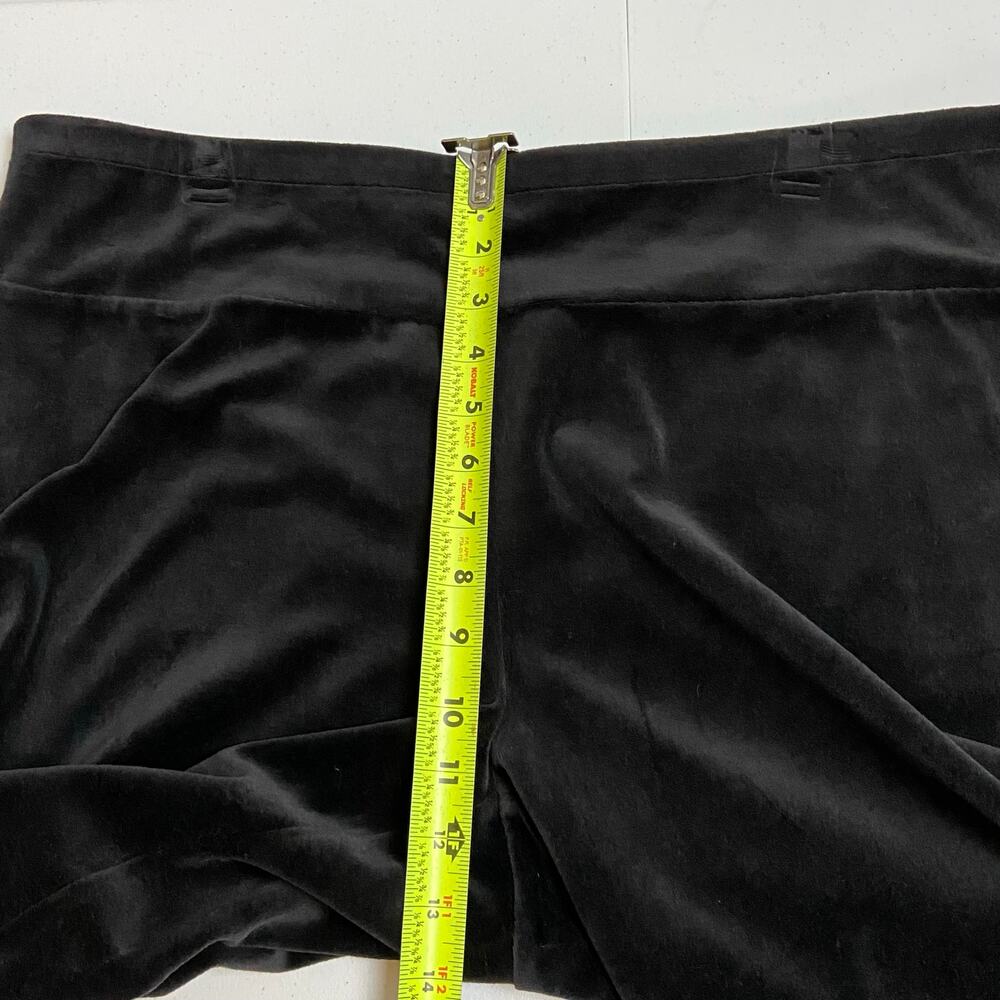 Talbots Women's Black Velour High Rise Lounge Legging Pants Size 2X NWT - Picture 10 of 13